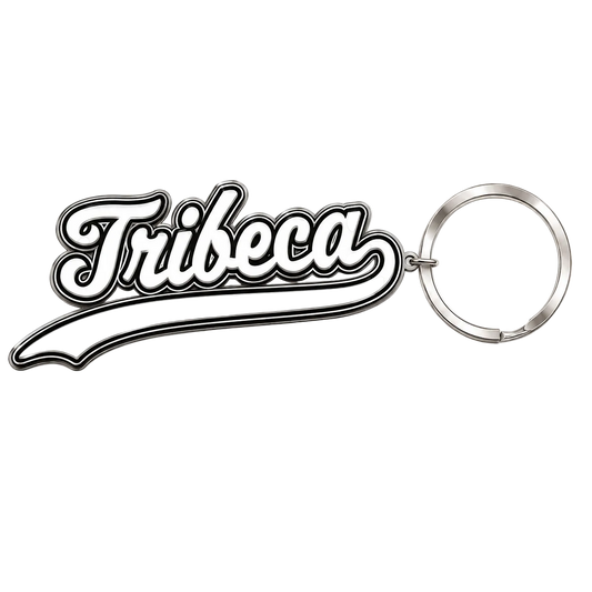 Tribeca Script Keychain