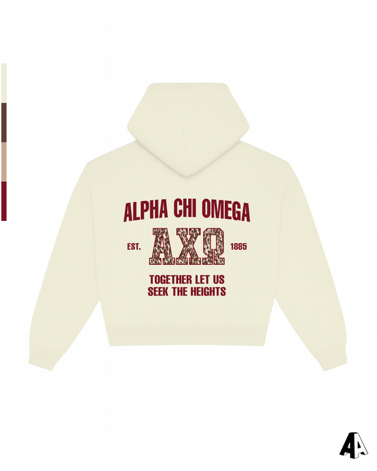 Cheetah Ivory Hoodie